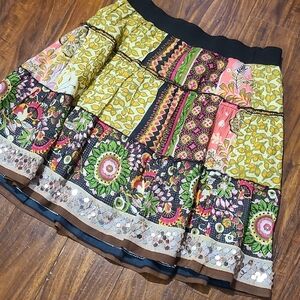 Bila Multicolor Looks Like A Patchwork A-Line Skirt